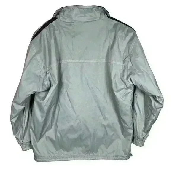 Southpole Men's Size XL Silver Gray Reversible Bomber‎ ZipUp Jacket Fleece - Picture 7 of 16